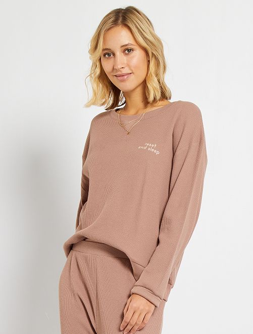 Conjunto de pijama - MARRON - Kiabi - 18.00€