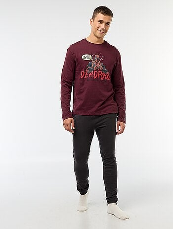 Conjunto de pijama 'Marvel' 'Deadpool' de algodón