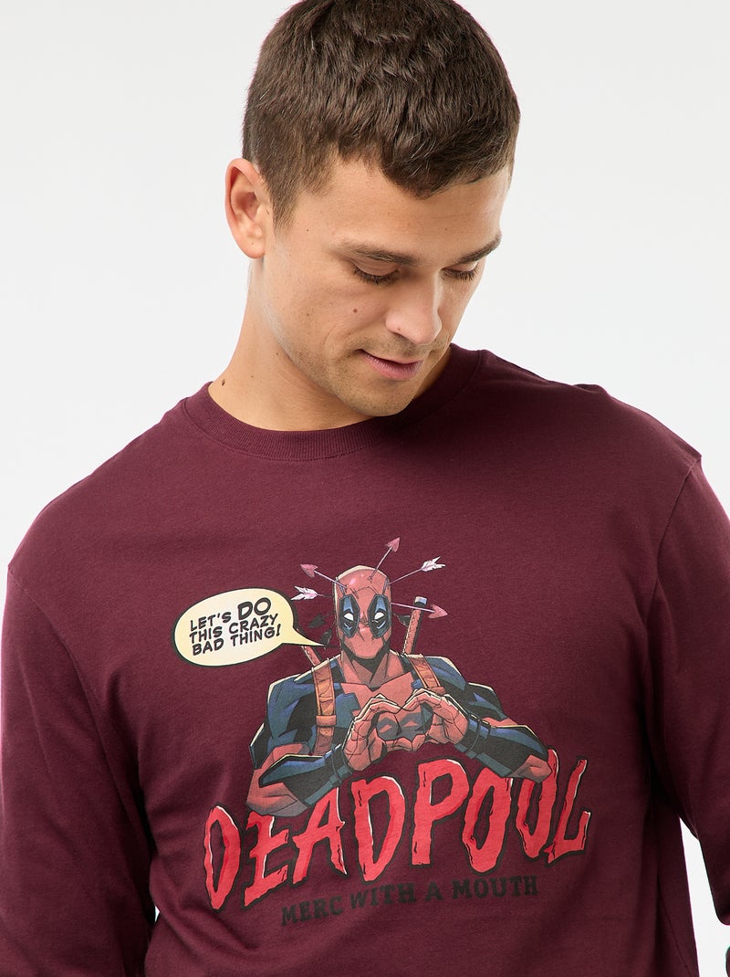 Conjunto de pijama 'Marvel' 'Deadpool' de algodón Rojo - Kiabi