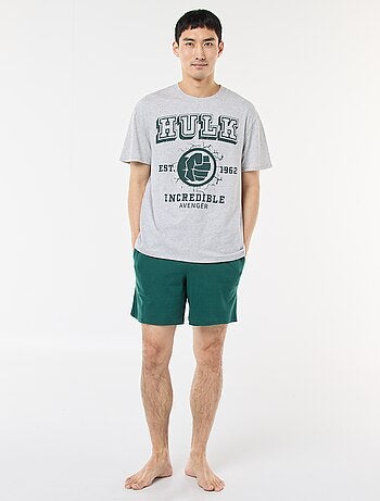 Conjunto de pijama 'Marvel' 'Hulk' de algodón