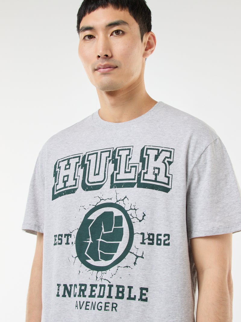 Conjunto de pijama 'Marvel' 'Hulk' de algodón Gris - Kiabi