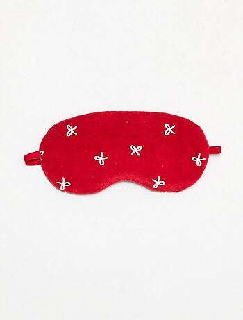 Conjunto de pijama + máscara navideña de terciopelo