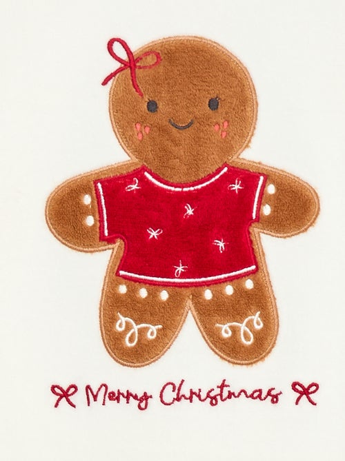 Conjunto de pijama + máscara navideña de terciopelo - Kiabi