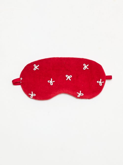 Conjunto de pijama + máscara navideña de terciopelo - Kiabi