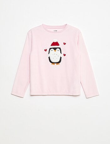 Conjunto de pijama + máscara navideña de terciopelo