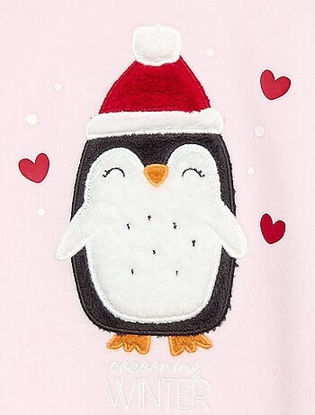 Conjunto de pijama + máscara navideña de terciopelo