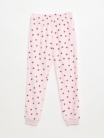 Conjunto de pijama + máscara navideña de terciopelo