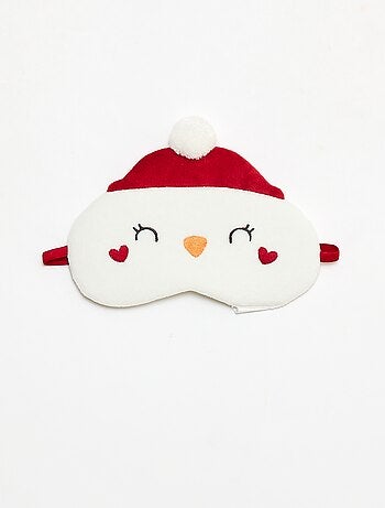 Conjunto de pijama + máscara navideña de terciopelo