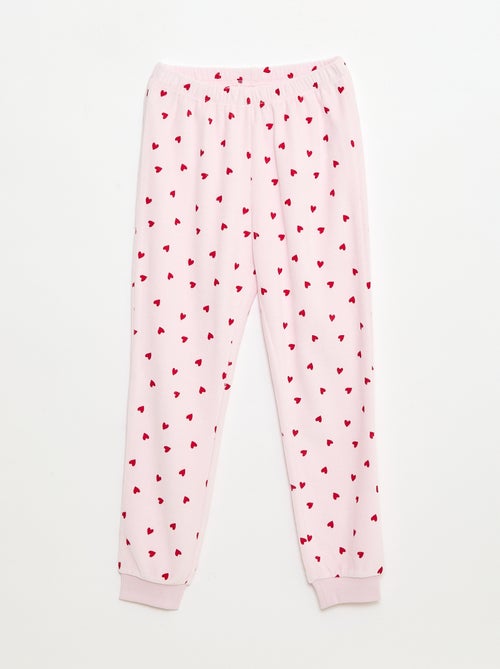 Conjunto de pijama + máscara navideña de terciopelo - Kiabi