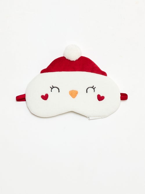 Conjunto de pijama + máscara navideña de terciopelo - Kiabi