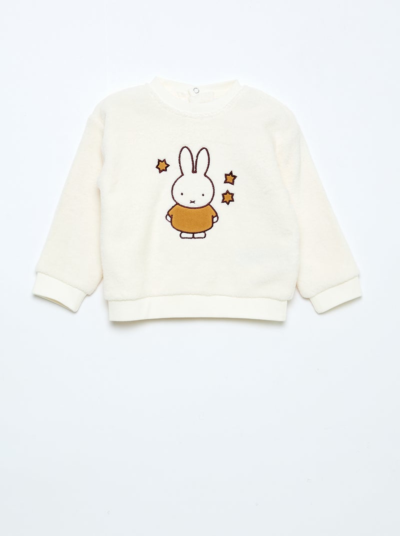 Conjunto de pijama 'Miffy' en polar Blanco - Kiabi