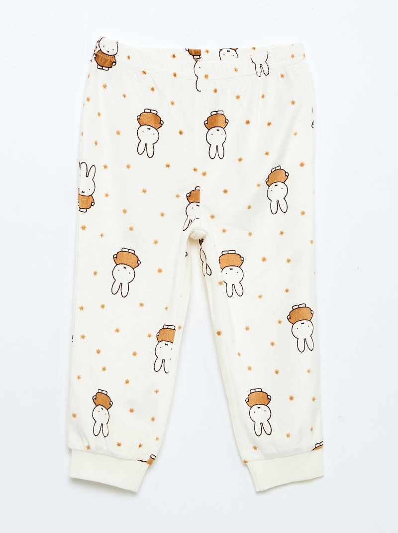 Conjunto de pijama 'Miffy' en polar Blanco - Kiabi