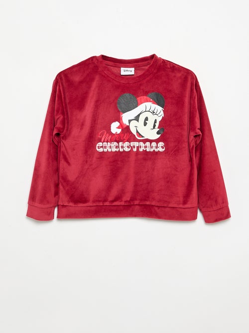 Conjunto de pijama "Minnie" de terciopelo - Kiabi