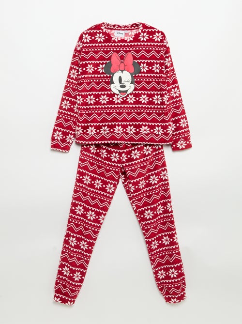 Conjunto de pijama "Minnie" de terciopelo - Kiabi