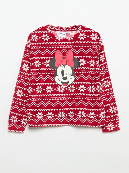 Conjunto de pijama "Minnie" de terciopelo - Kiabi