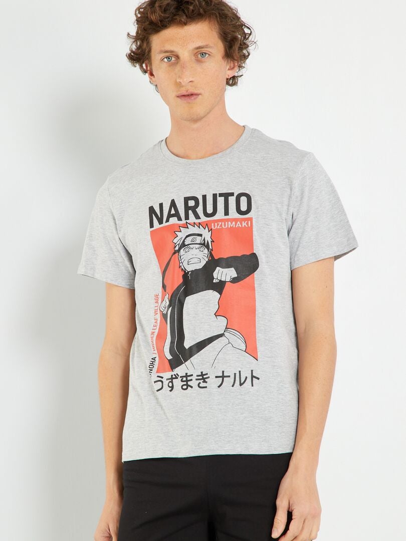Conjunto de pijama 'Naruto' gris/negro - Kiabi