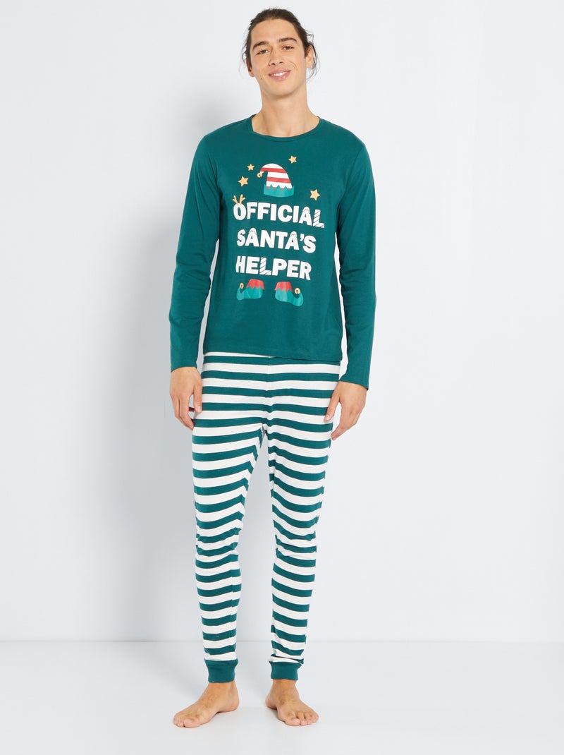 Conjunto de pijama Navidad VERDE - Kiabi