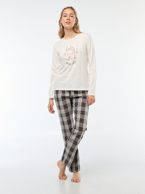 Conjunto de pijama navideño - 2 piezas - Kiabi