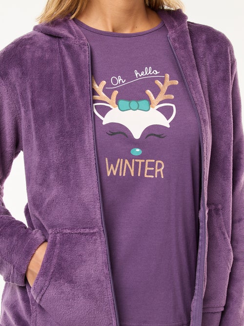 Conjunto de pijama navideño - 3 piezas - Kiabi Conjunto de pijama navideño - 3 piezas - Kiabi