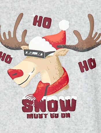 Conjunto de pijama navideño con gorro