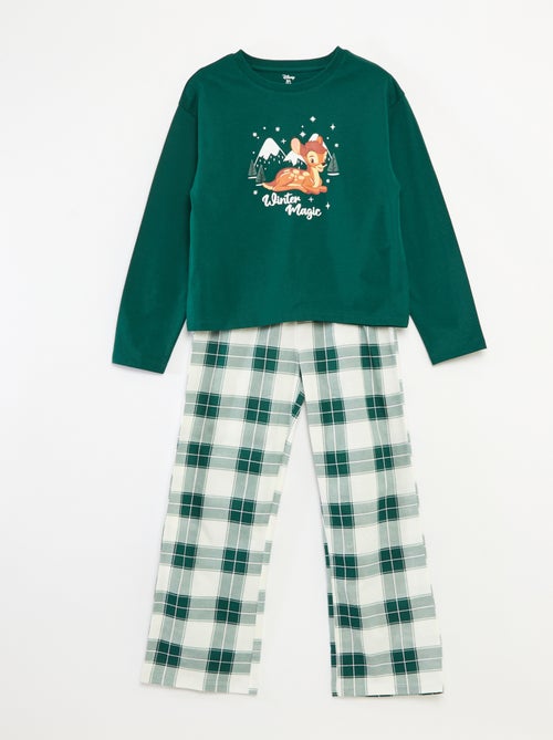 Conjunto de pijama navideño 'Disney' 'Bambi' en punto de algodón - Kiabi
