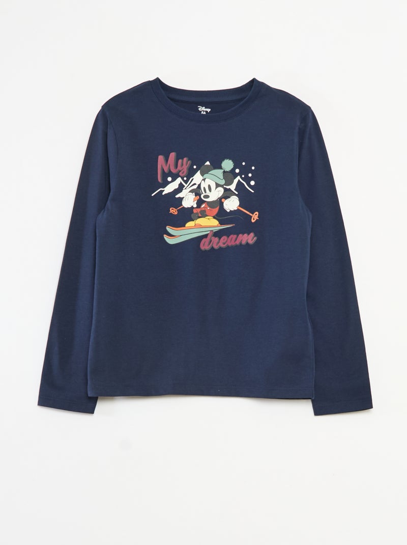 Conjunto de pijama navideño 'Disney' 'Mickey' Azul - Kiabi