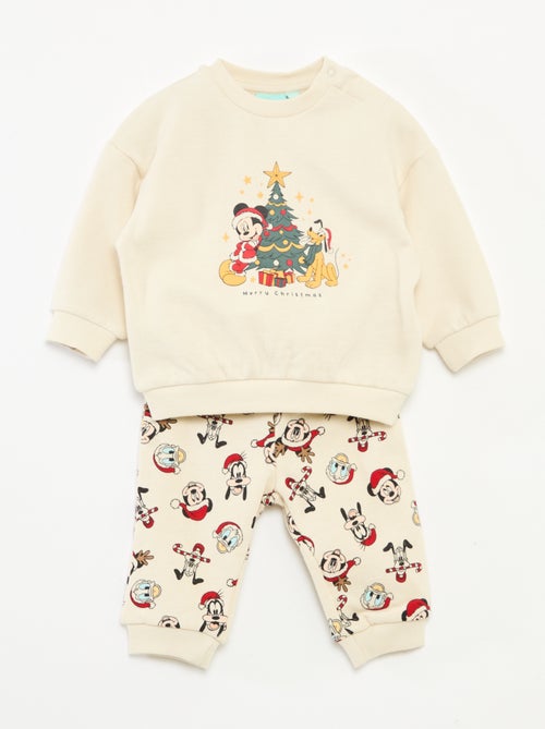Conjunto de pijama navideño 'Disney' 'Mickey' de algodón - Kiabi