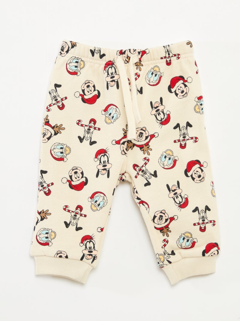 Conjunto de pijama navideño 'Disney' 'Mickey' de algodón Blanco - Kiabi