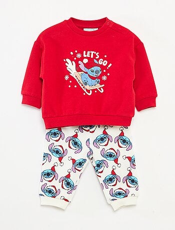 Conjunto de pijama navideño 'Disney' 'Mickey' de algodón
