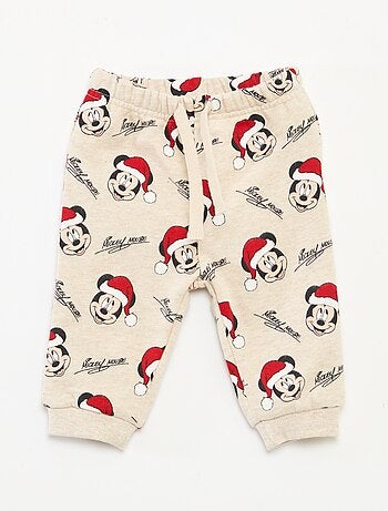 Conjunto de pijama navideño 'Disney' 'Mickey' de algodón