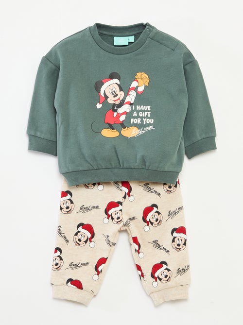 Conjunto de pijama navideño 'Disney' 'Mickey' de algodón - Kiabi