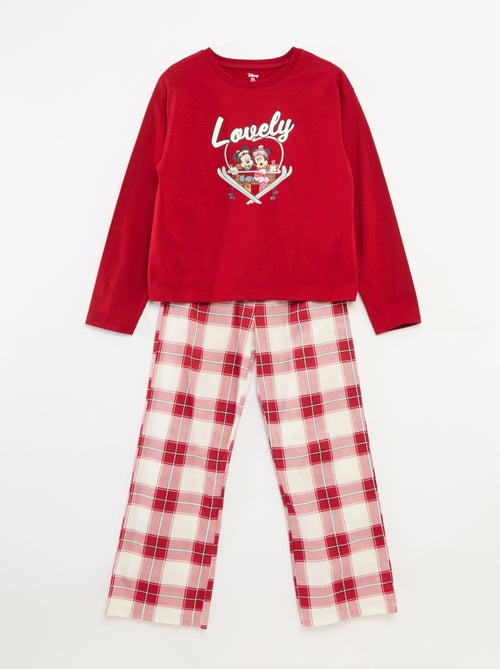Conjunto de pijama navideño 'Disney' 'Minnie' en punto de algodón - Kiabi