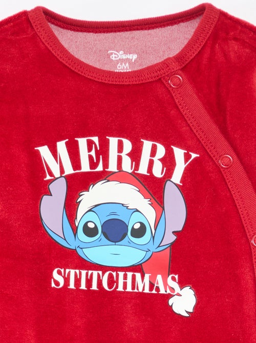 Conjunto de pijama navideño estampado 'Disney' 'Stitch' en algodón - Kiabi