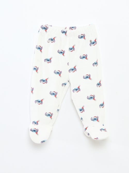 Conjunto de pijama navideño estampado 'Disney' 'Stitch' en algodón - Kiabi