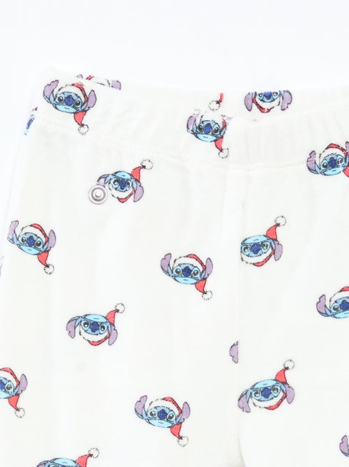 Conjunto de pijama navideño estampado 'Disney' 'Stitch' en algodón - Kiabi