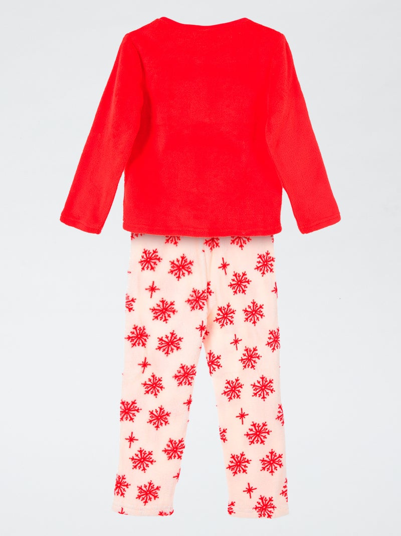 Conjunto de pijama navideño 'Stitch' 'Disney' Rojo - Kiabi