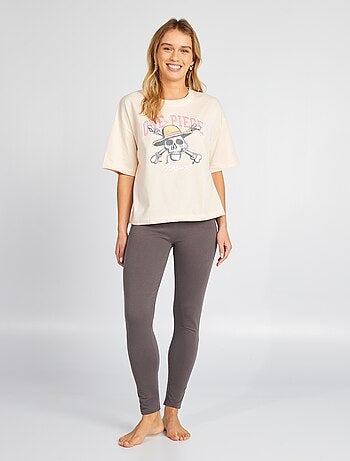 Conjunto de pijama 'One Piece' con camiseta + legging - 2 piezas