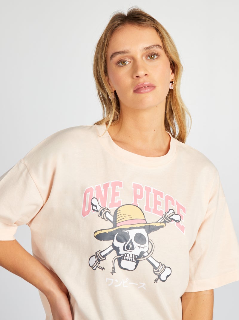 Conjunto de pijama 'One Piece' con camiseta + legging - 2 piezas ROSA - Kiabi