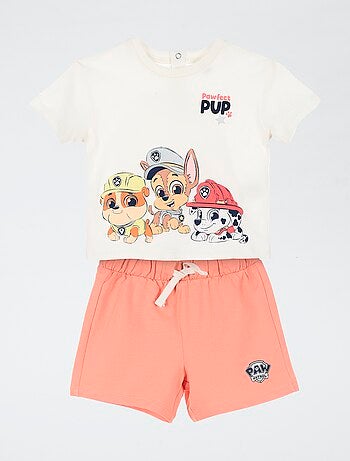 Conjunto de pijama Pantalón corto + camiseta 'Patrulla Canina' - 2 piezas