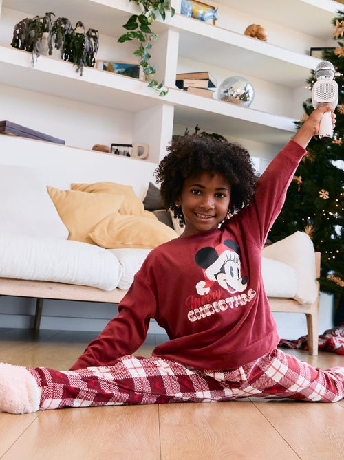 Conjunto de pijama para niña 'Disney' 'Navidad' de terciopelo - Kiabi