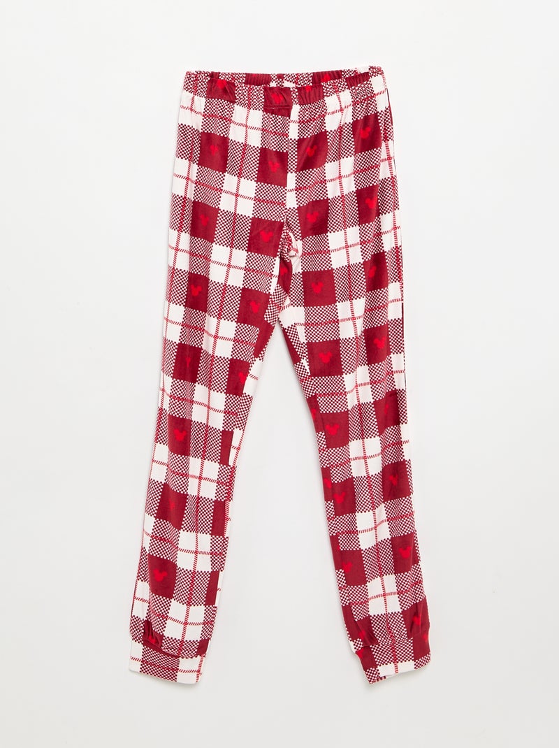 Conjunto de pijama para niña 'Disney' 'Navidad' de terciopelo Rojo - Kiabi