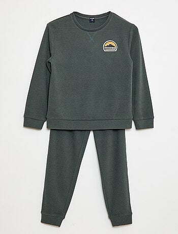 Conjunto de pijama parte de arriba + pantalón de felpa