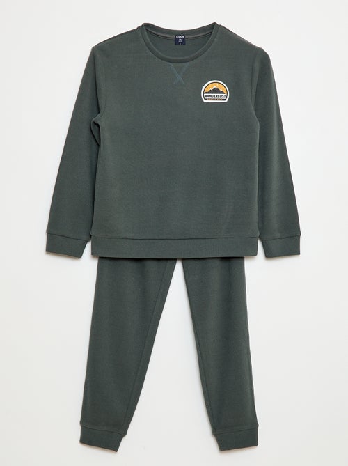 Conjunto de pijama parte de arriba + pantalón de felpa - Kiabi