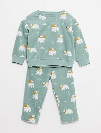Conjunto pijama polar: camiseta + pantalón