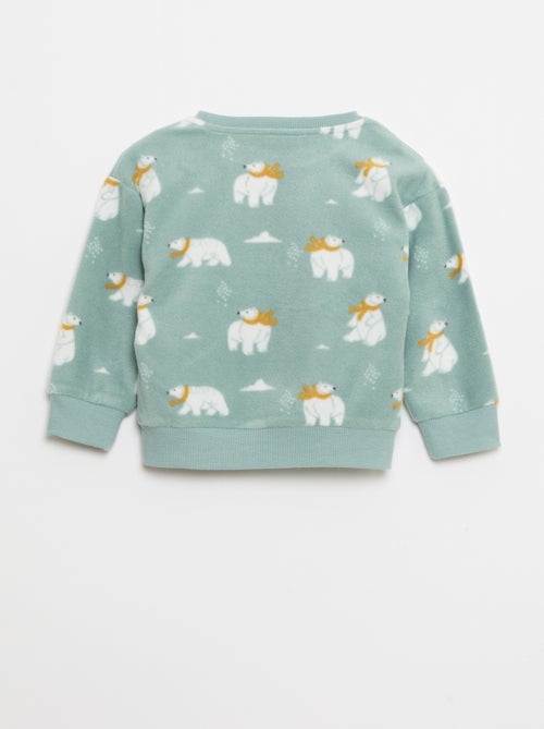 Conjunto de pijama: parte de arriba + pantalón polar - Kiabi