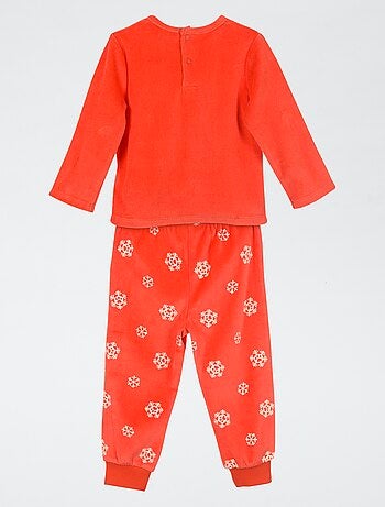 Conjunto de pijama 'Patrulla Canina' de camiseta de manga larga + pantalón de terciopelo - 2 piezas