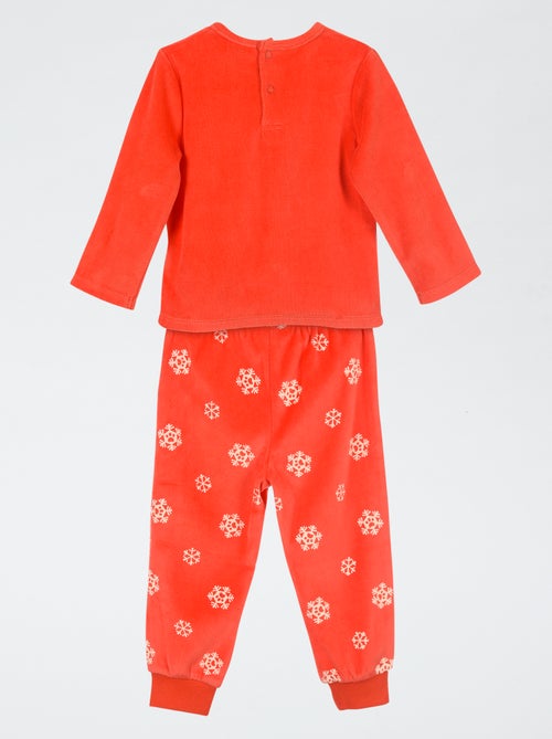 Conjunto de pijama 'Patrulla Canina' de camiseta de manga larga + pantalón de terciopelo - 2 piezas - Kiabi