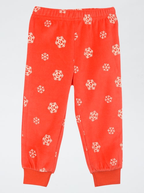 Conjunto de pijama 'Patrulla Canina' de camiseta de manga larga + pantalón de terciopelo - 2 piezas - Kiabi