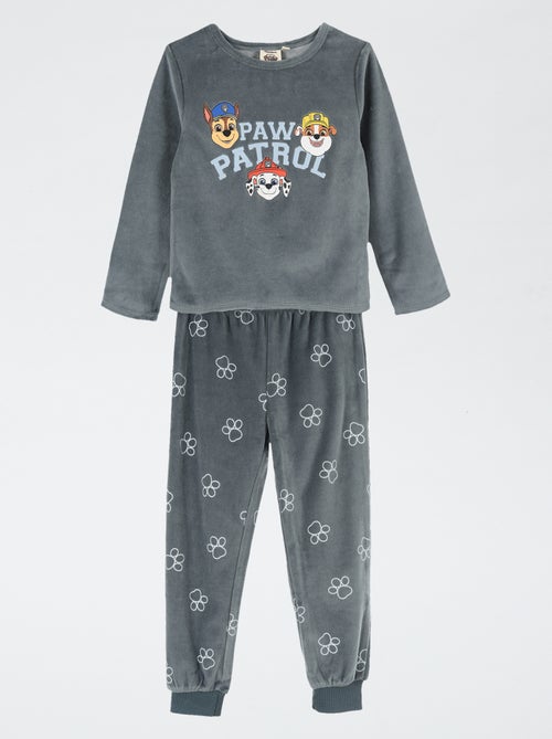 Conjunto de pijama 'Patrulla Canina' de camiseta de manga larga + pantalón de terciopelo - 2 piezas - Kiabi