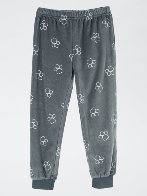 Conjunto de pijama 'Patrulla Canina' de camiseta de manga larga + pantalón de terciopelo - 2 piezas - Kiabi